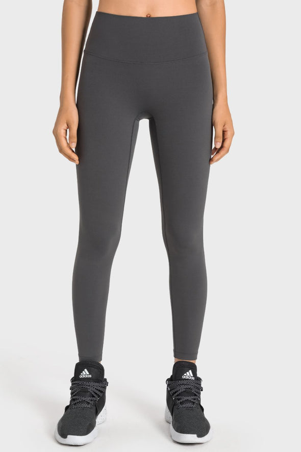 Yoga-Leggings mit hohem Bund und breitem Bund